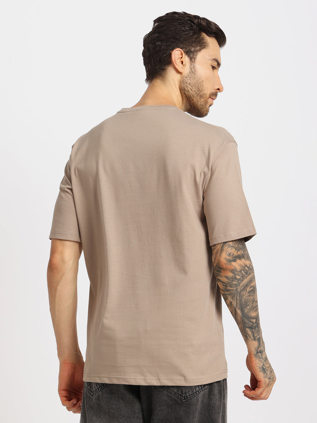 Beige Oversized T-shirt