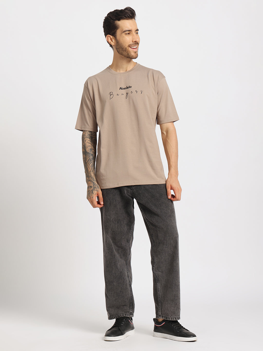 Beige Oversized T-shirt