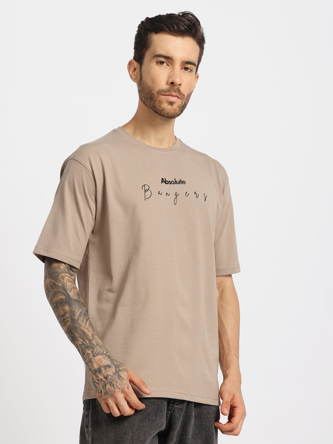 Beige Oversized T-shirt