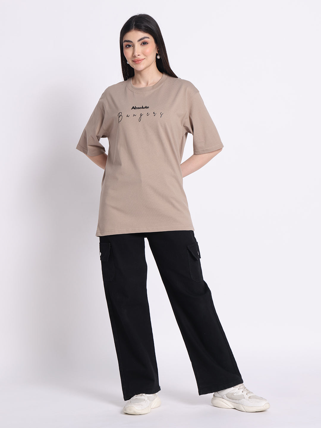 Beige Oversized T-shirt