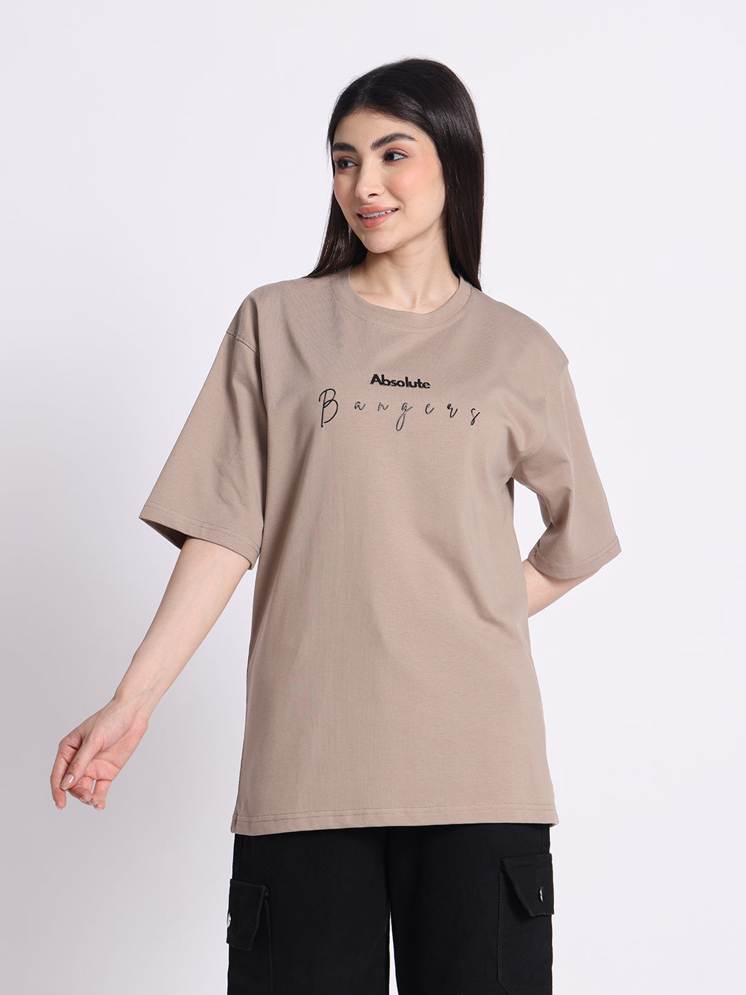 Beige Oversized T-shirt
