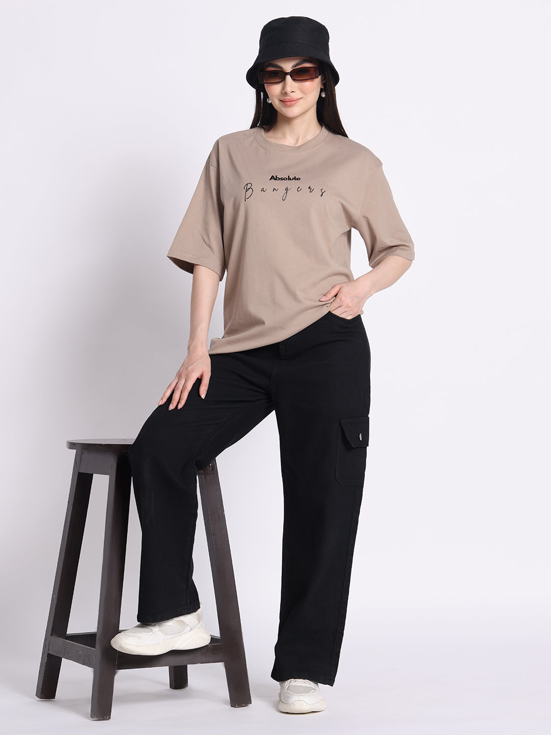 Beige Oversized T-shirt